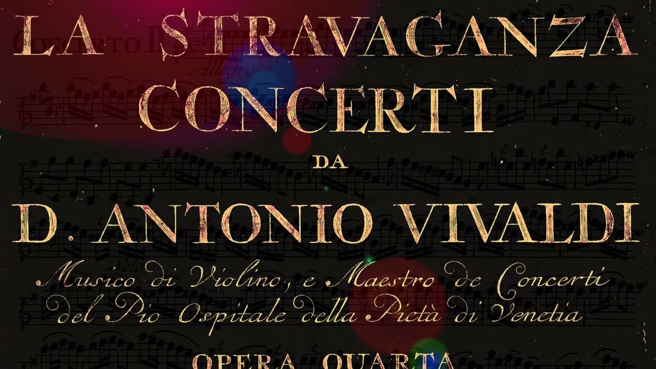 VIVALDI | La Stravaganza | Concerto RV 279 in E minor, Op. 4 No. 2 | Original print, 1716