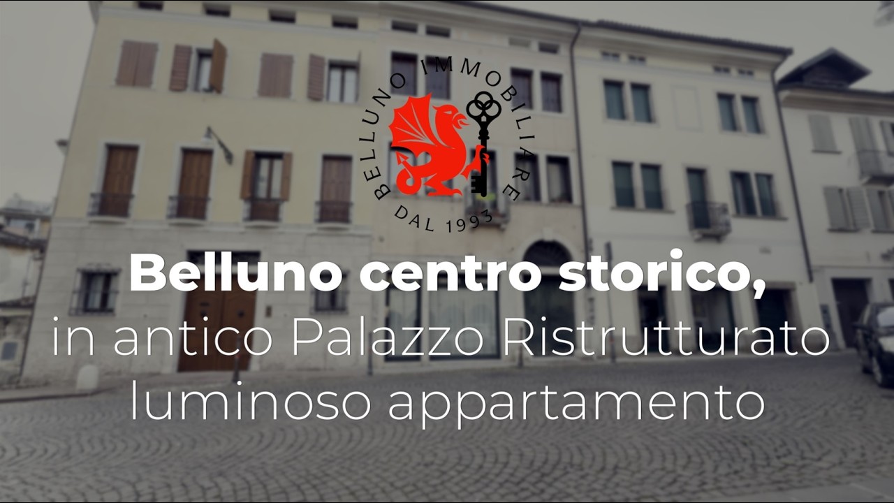 BELLUNO CENTRO – LUMINOSO APPARTAMENTO IN ANTICO PALAZZO RISTRUTTURATO