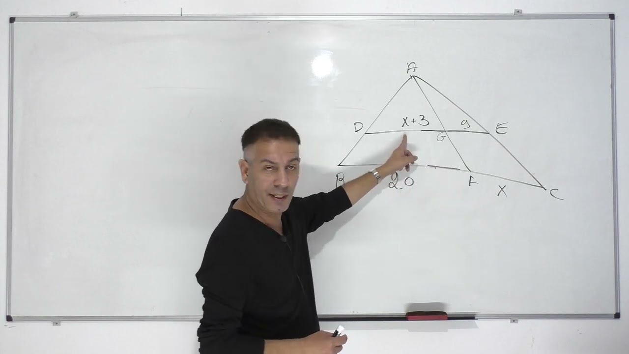 גיאומטריה -משפט תלס-שיעור 6-תרגול משפט תלס הרחבה 1