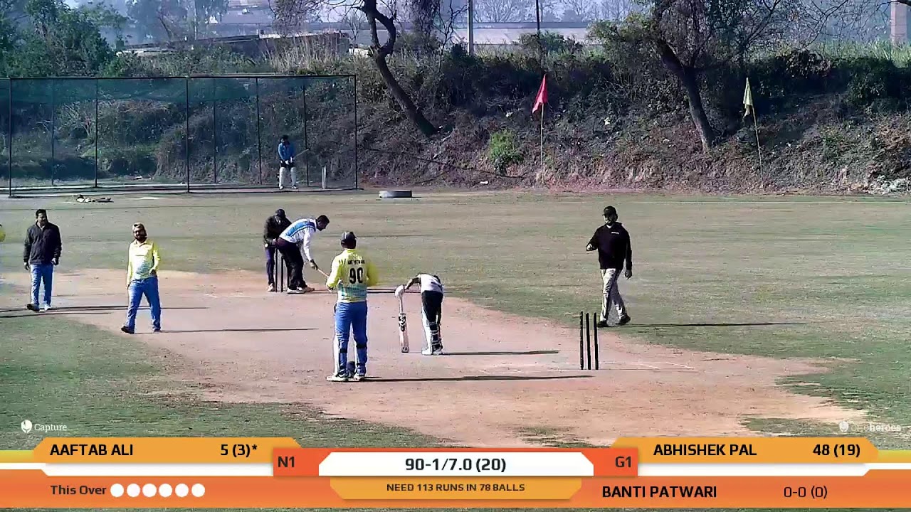 NANKI SUPER 11 vs Game Changer 11 | Live - Muzaffarnagar crossline cirket stadium