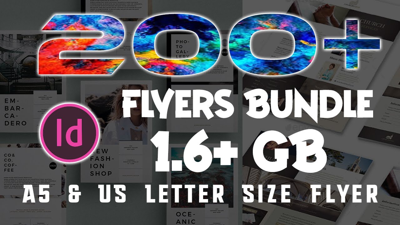 200+ Flyers Templates Bundle Download In INDD & IDML Files |English|