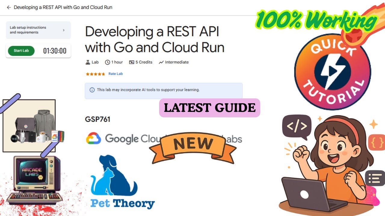 Разработка REST API с помощью Go и Cloud Run | НОВОЕ | #GSP761 #qwiklabs #arcade_facilitator