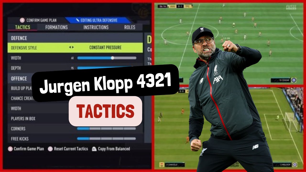 FIFA 22 Jurgen Klopp 4321 Tactics | FIFA ULTIMATE TEAM