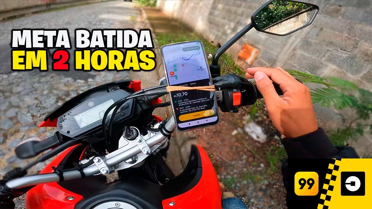 UBER MOTO QUANTO DEU PRA FAZER EM 2 HORAS TRABALHADAS