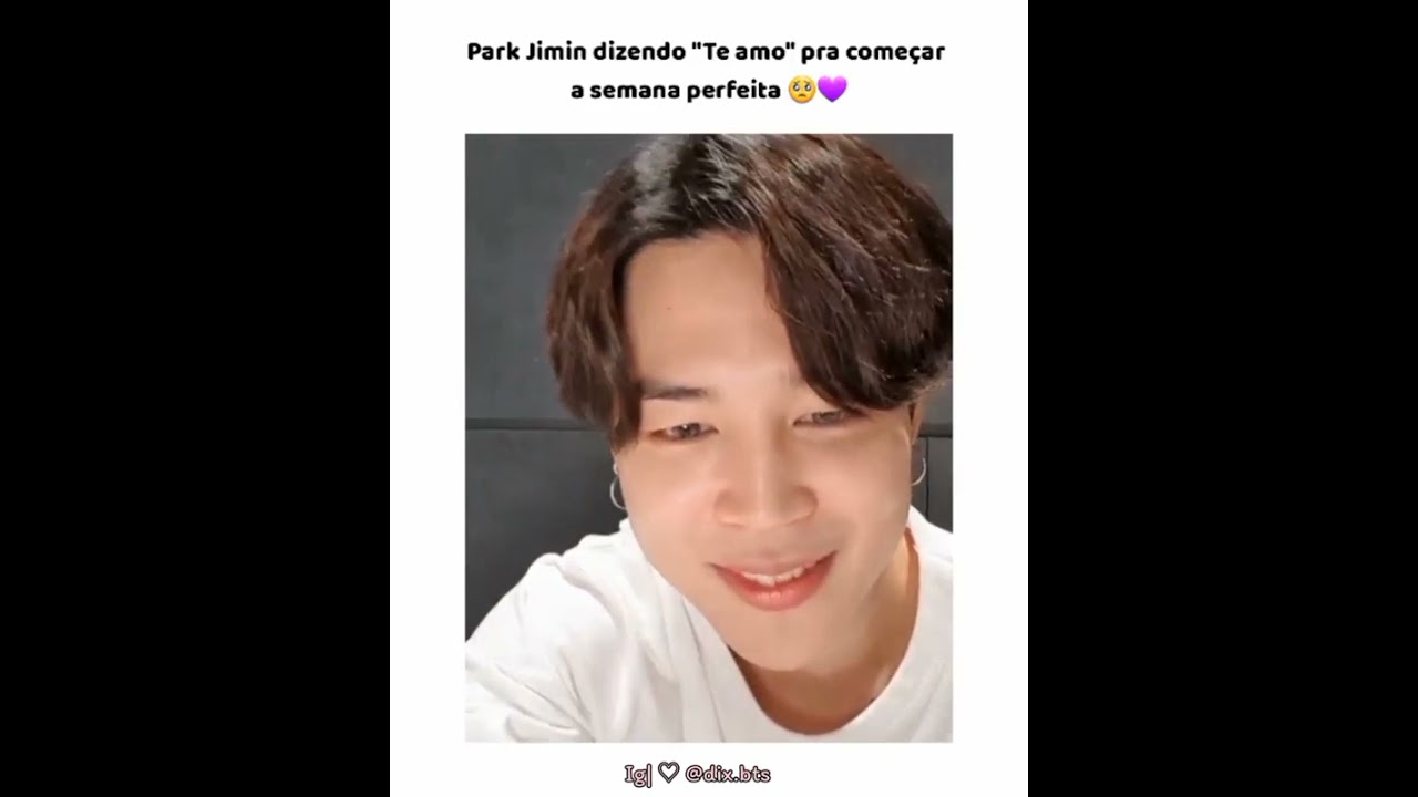 Jimin falando "Te amo"