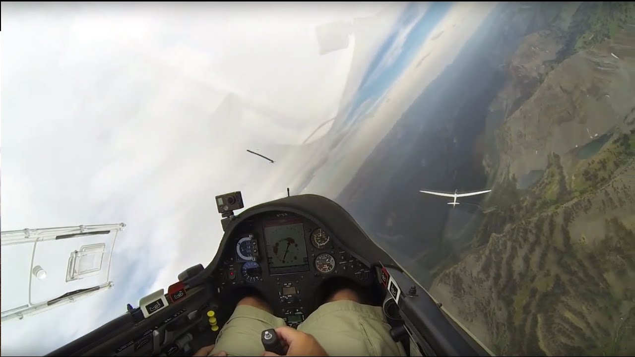 Glider Following Arcus Super Ship Over Salt River Mountains