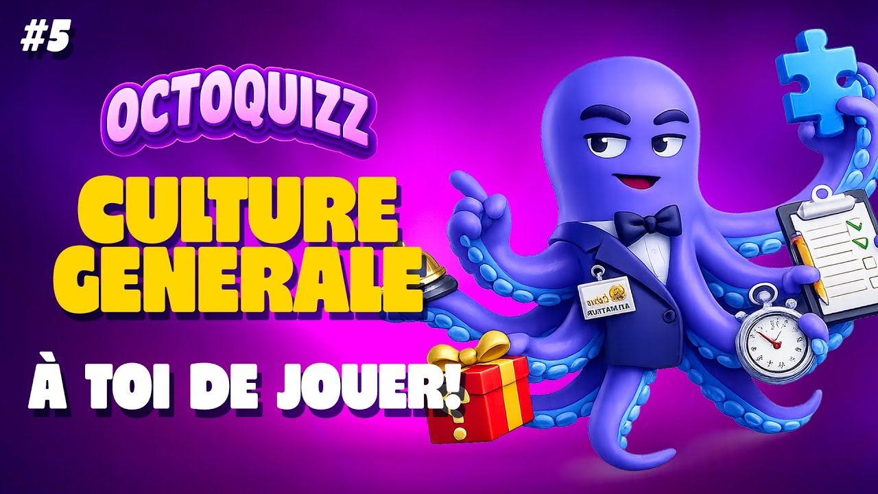 Tu te crois intelligent ? Prouve-le - Quizz 40 Questions - Culture Générale #5