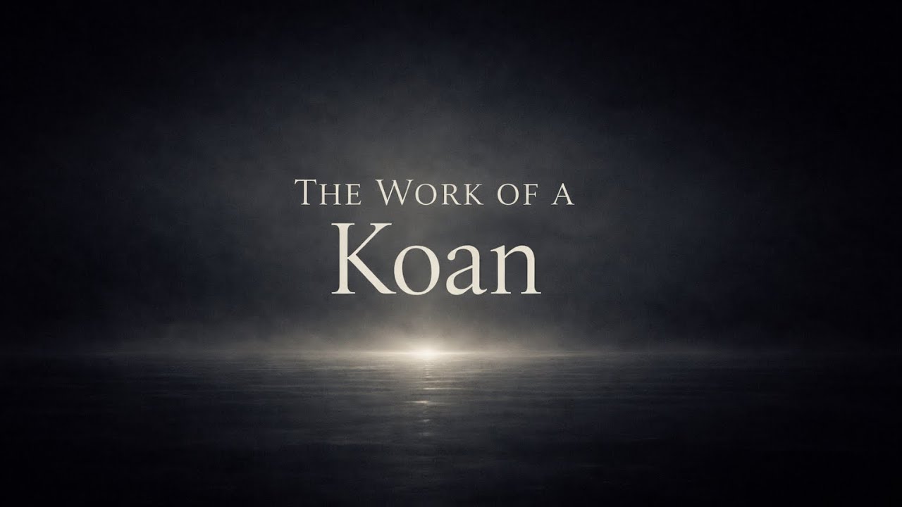 Koan is not a puzzle to solve — it is a way of awakening awareness