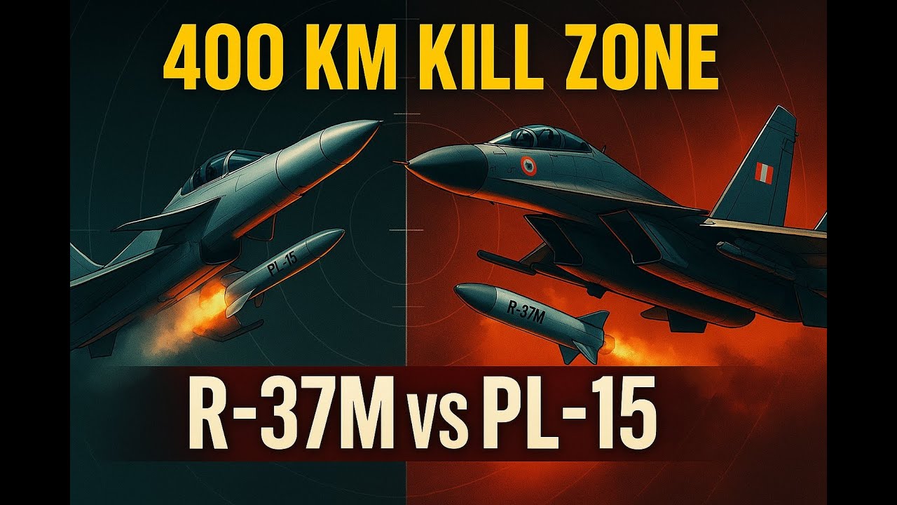 400 KM Kill Zone: India’s R-37M vs PL-15 – The Missile That Shook South Asia