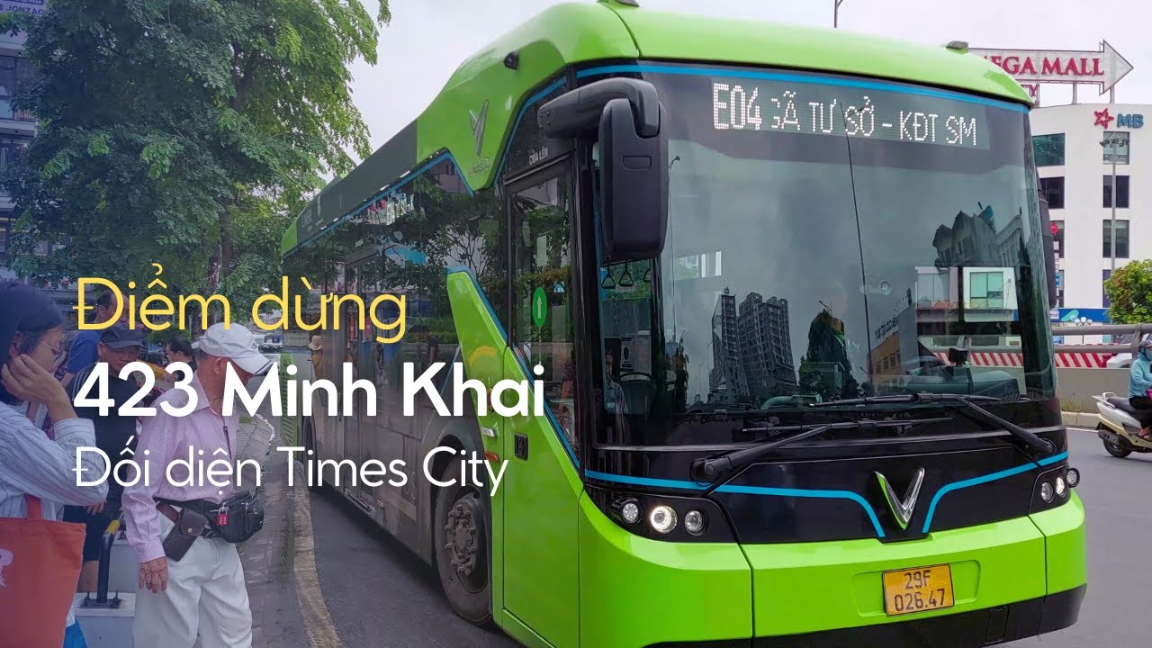 Điểm dừng xe buýt: 423 Minh Khai - Đối diện Times City
