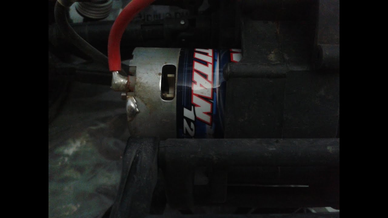 Traxxas Slash Titan 12T brushed motor cleaning maintenance