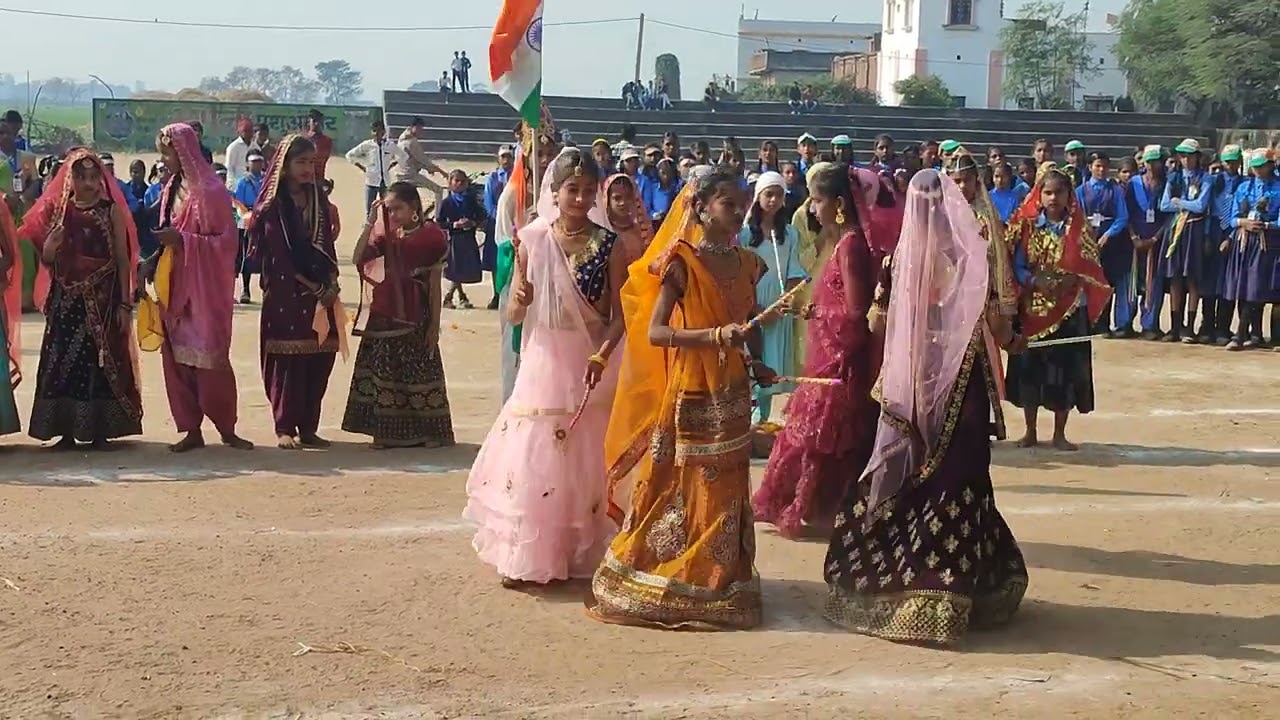 Folk dance of India♥️        Presentation by K.K.M.S.Sanjhauli