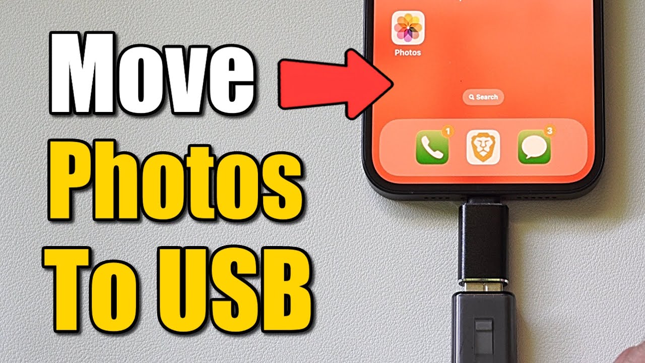 How to Move Photos to USB Drive with iPhone using Adapter (Best Method)