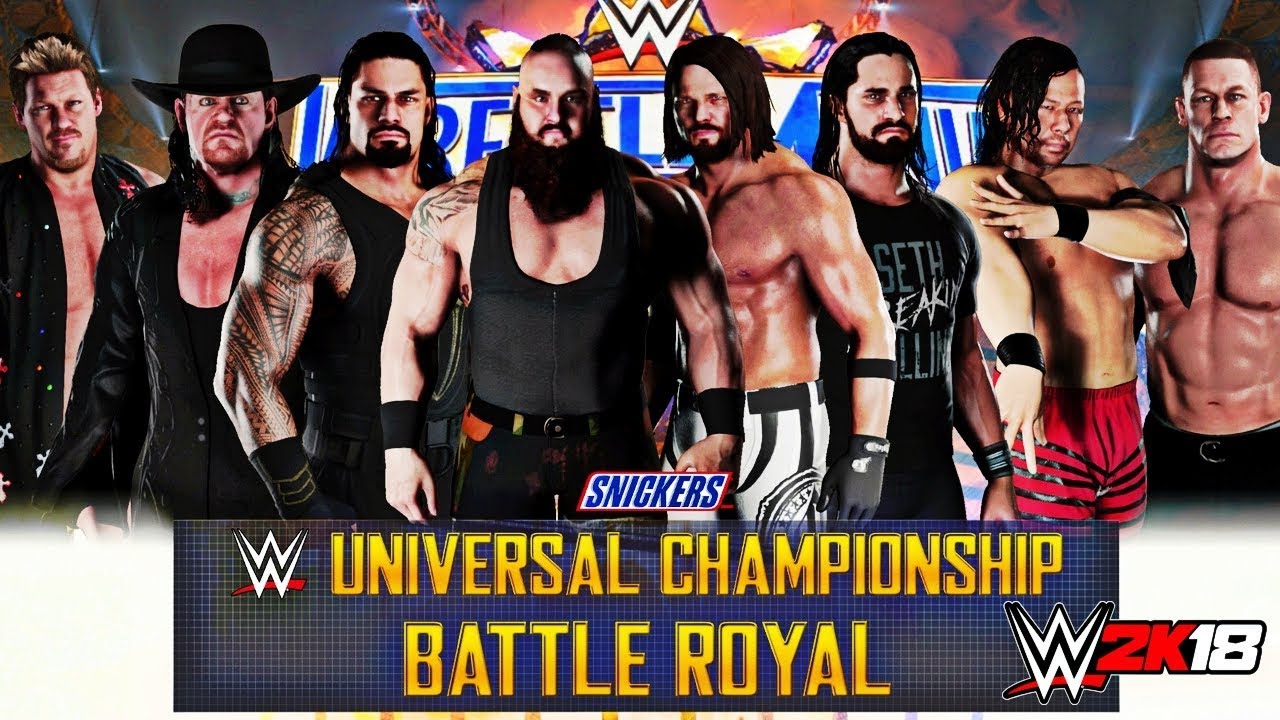 WWE 2K18 3 Finisher Start - 8 MAN BATTLE ROYAL (Undertaker vs Braun Strowman vs Roman Reigns & More)