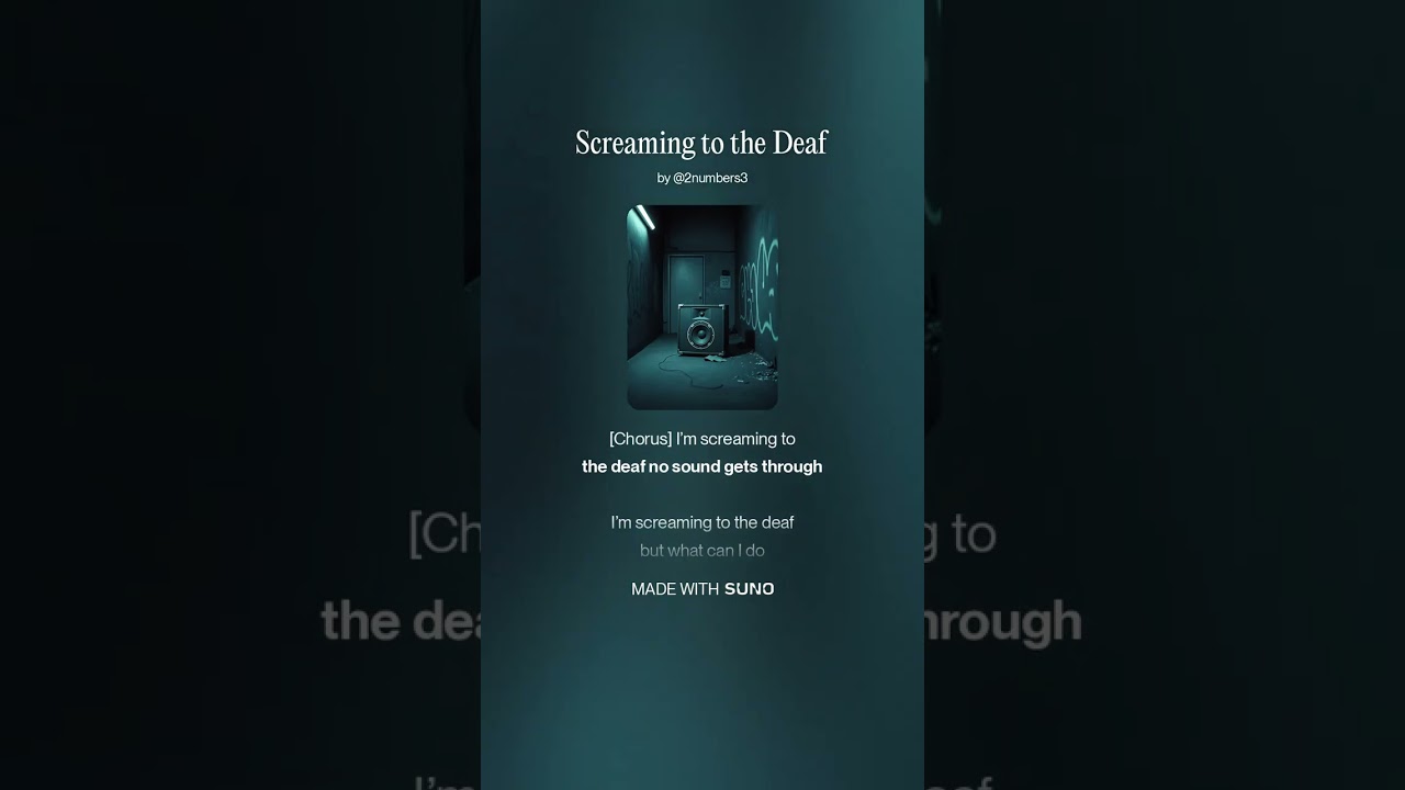Screaming to the Deaf