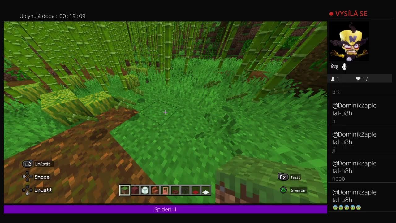 Živé vysílání PS4 hráče SpiderLili