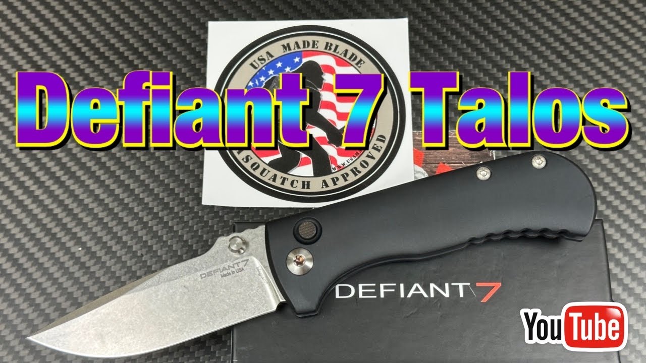 Defiant 7 Talos / USA Made Blade Exclusive / Les George Design !