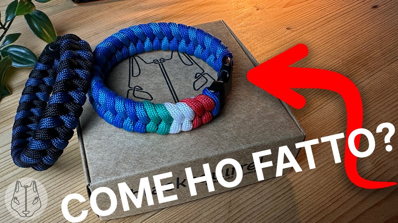 Come realizzare un bracciale in paracord BICOLOR | Tutorial italiano #12