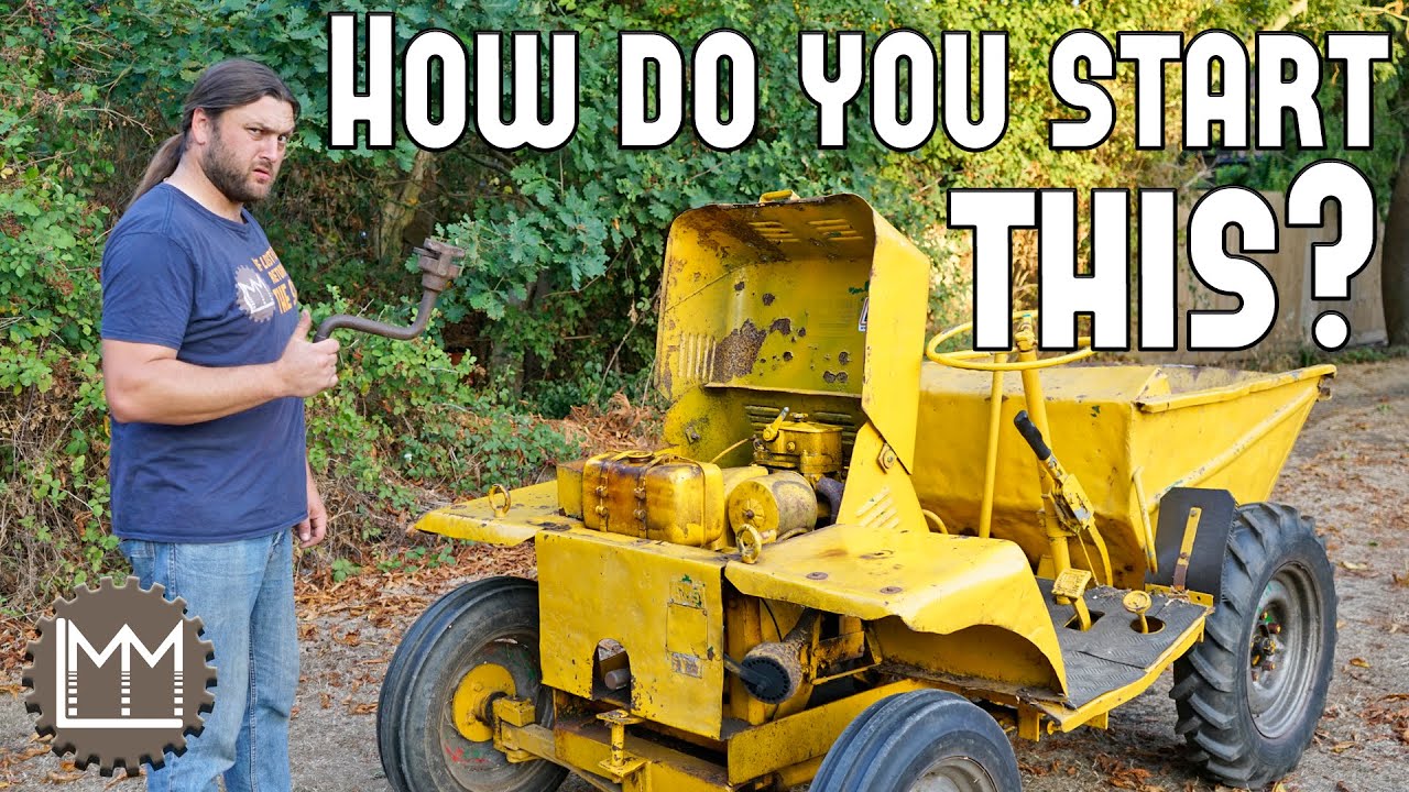 How to hand start a Petter PH1 fitted to a Liner Roughrider Dumper!
