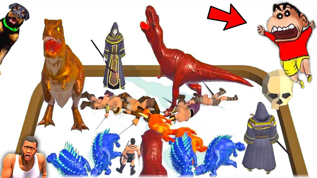 SHINCHAN and CHOP Training DINOSAURS ARMY in Merge Master Dinosaur Fusion Android Gameplay In Hindi