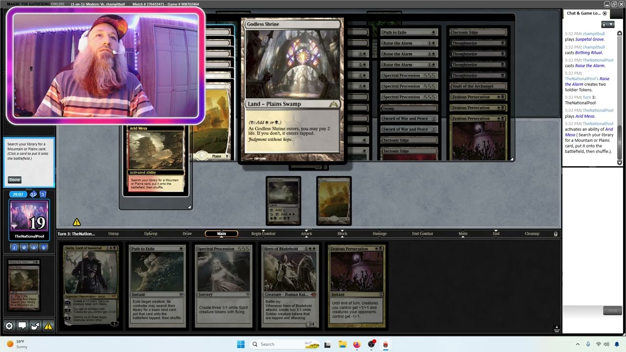 MTGO Modern WB Tokens vs. GW Blink
