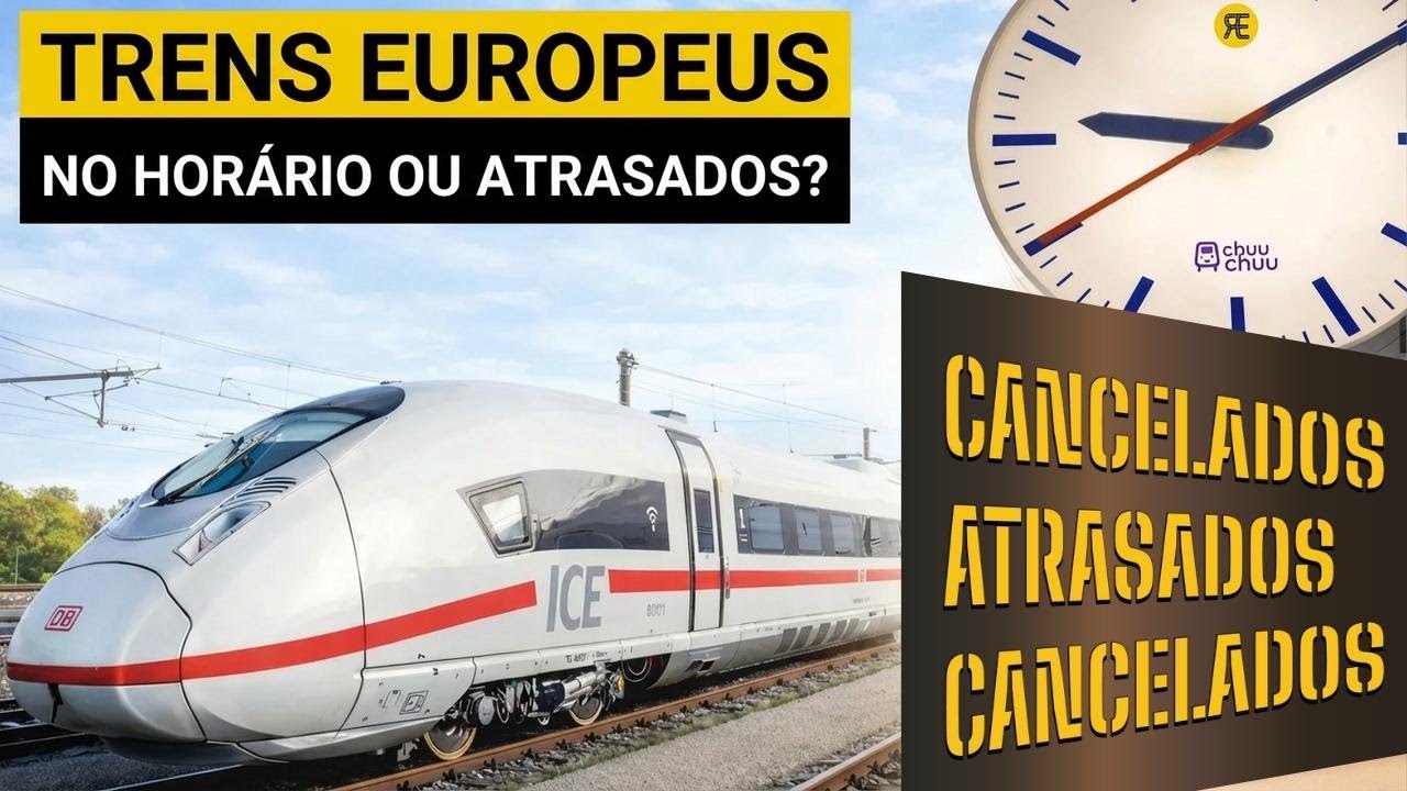 Pontualidade dos trens: quais países europeus mais atrasam?