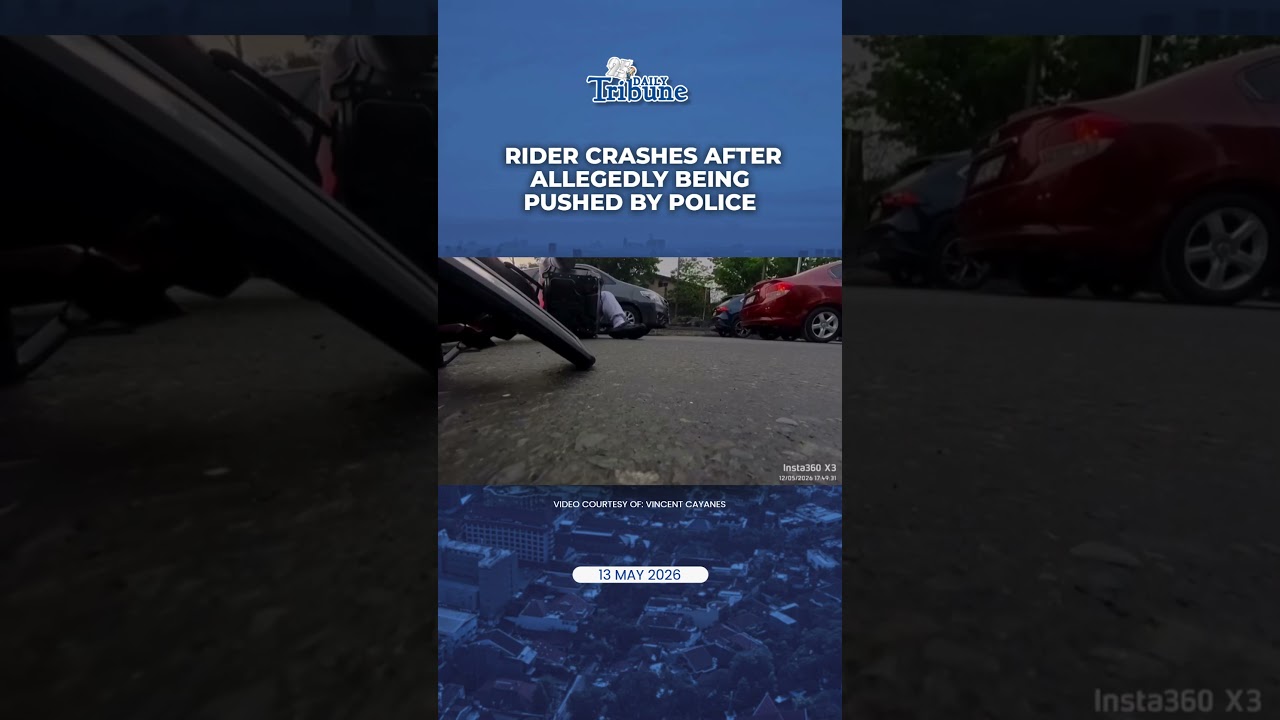 RIDER CRASHES AFTER ALLEGEDLY BEING PUSHED BY POLICE &mdash; QCPD OFFICER NOW ARRESTED