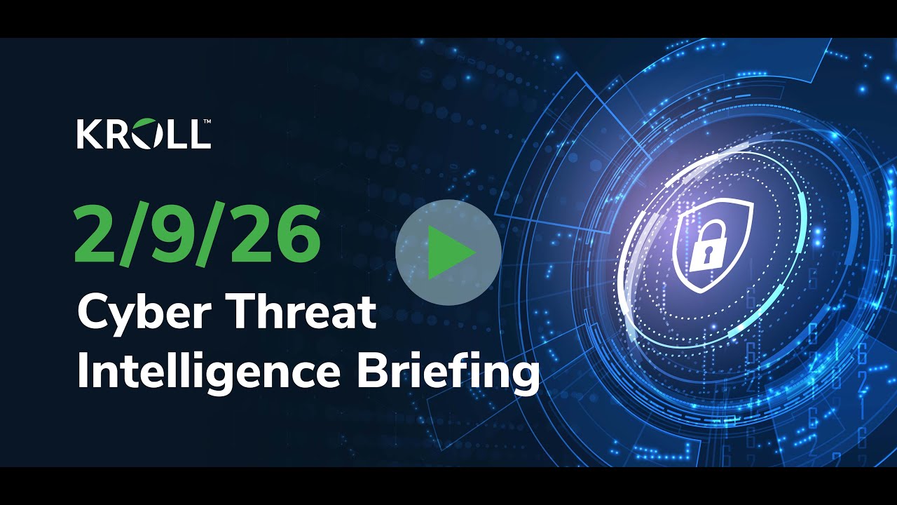 February 9, 2026 Cyber Threat Intelligence Briefing
