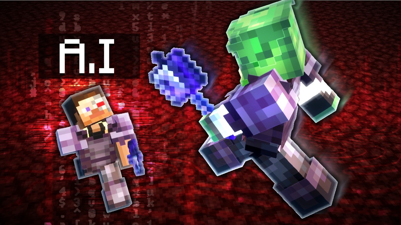 Coding an AI Mace Bot with ONLY Command Blocks to teach me Mace PVP!