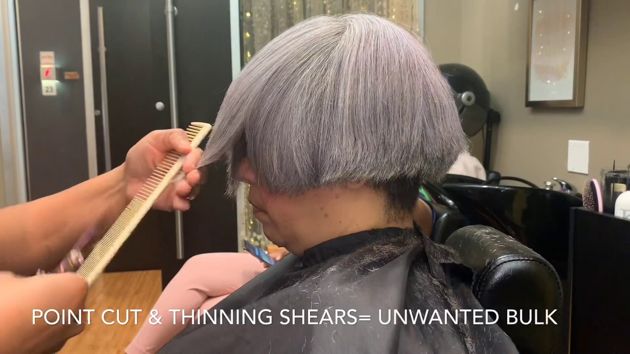 Embrace your Gray Hair/ Cutting 101 Taper Texture Tweak