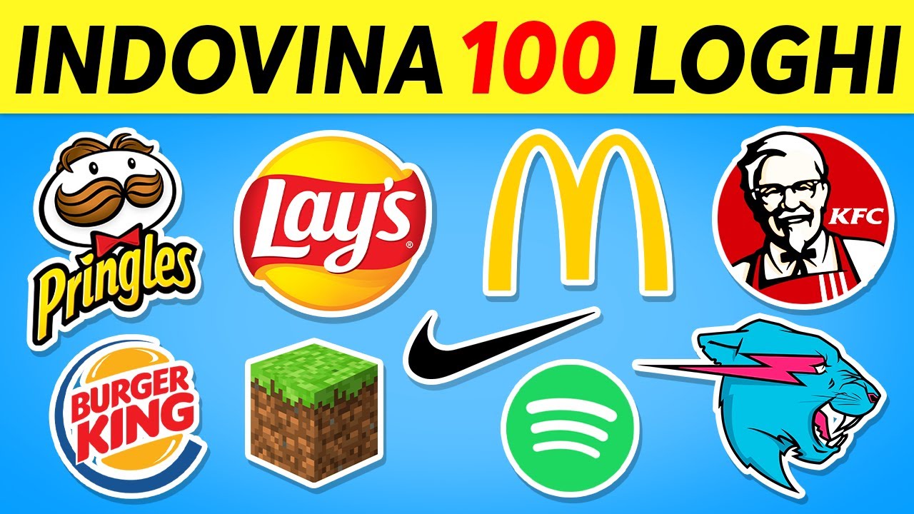 🧠 INDOVINA 100 LOGHI IN 3 SECONDI ✅🔥🤔 100 LOGHI FAMOSI | LOGO QUIZ 2024