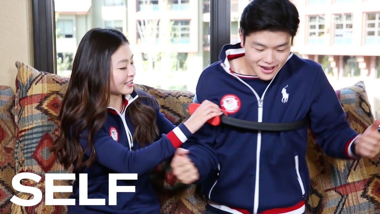 The Shibsibs, Gus Kenworthy, and Other Winter Olympians Try Out Weird Exercise Equipment | SELF