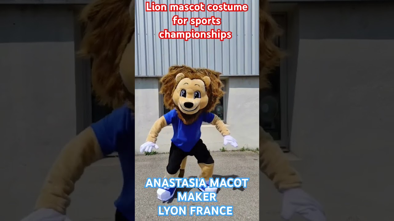 Lion mascot costume sports teams championships / Anastasia mascot custom Lyon France #mascotcustom