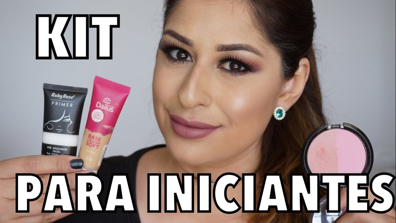 KIT BÁSICO DE MAQUIAGEM PARA INICIANTES - PRODUTOS NACIONAIS #21