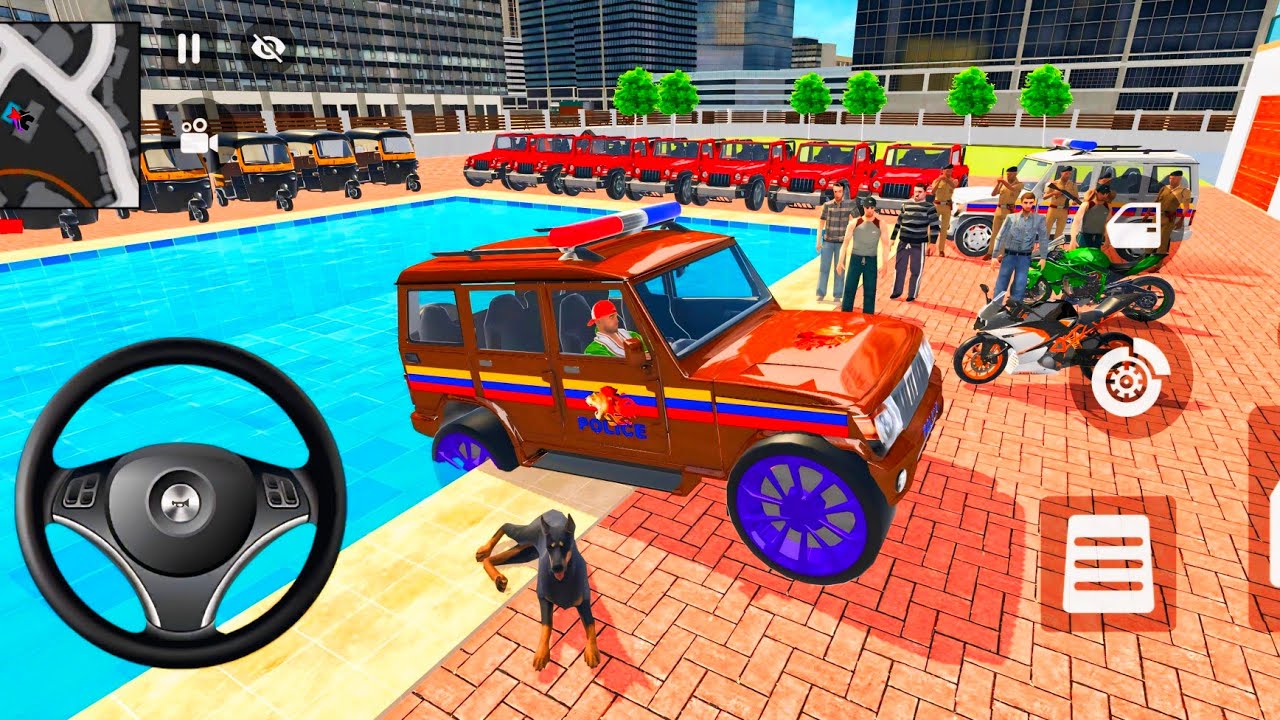 Car Bike Game: Franklin Ordered Brown Police SUV 😱 Indian Theft Auto Simulator Android Gameplay