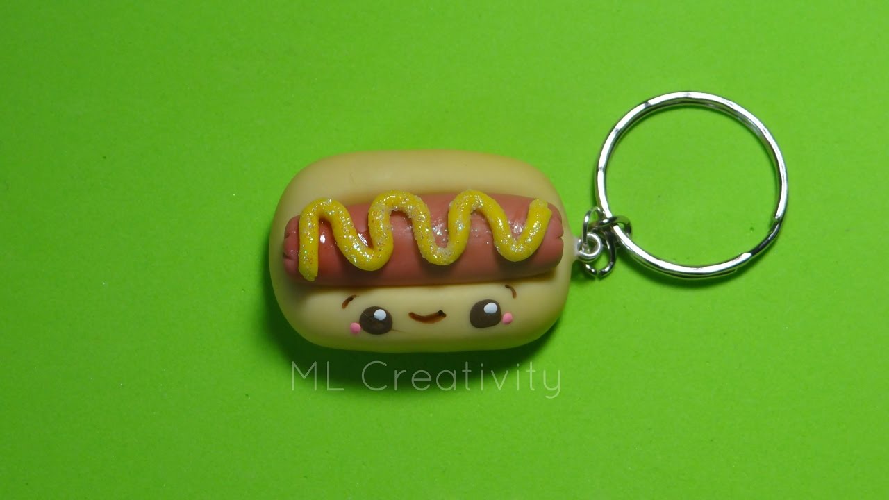 🌭DIY Hot dog (Porcelana Fria/ Cold Porcelain)