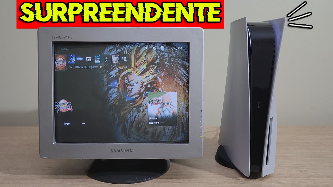 Liguei O Ps5 Em Um Monitor De Tubo E Foi Uma Surpresa!