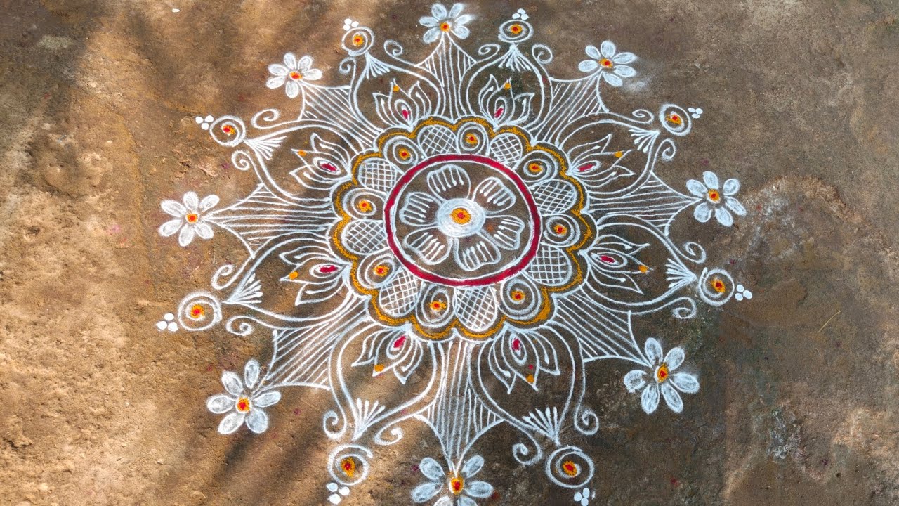 Easy Rangoli 🩵 subscribe #viral #rangoli#muggulu #trendin designs #mugguludesigns #viralvideos 