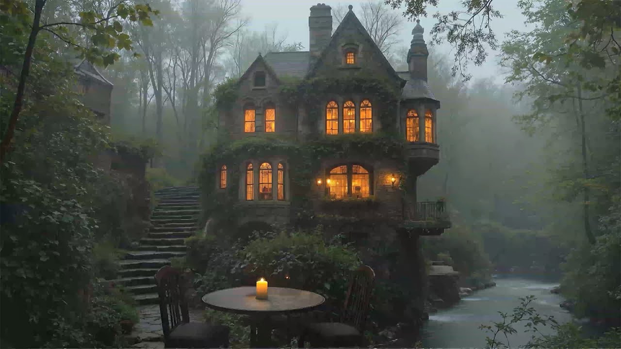 Abandoned Gothic Cottage in the Fog | Victorian-Era Ambience | Melancholic Dark Academia Music