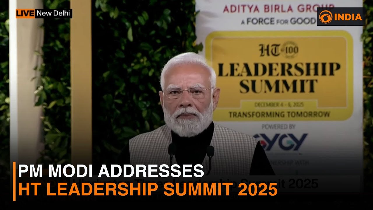 Live: PM Modi addresses HT Leadership summit 2025