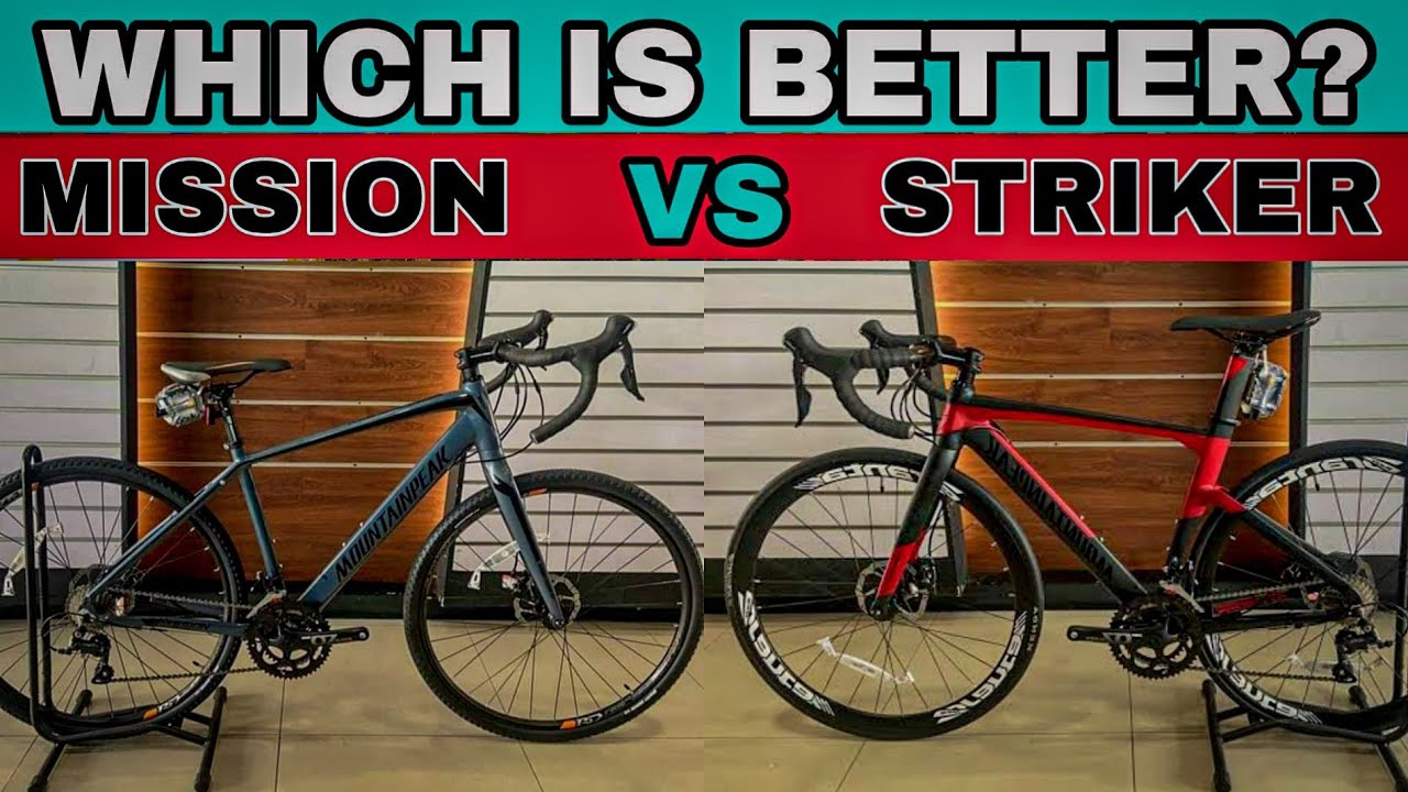 Mountainpeak Mission Vs. Mountainpeak Striker. Which is better for you? CycloCross bike vs Aero Bike