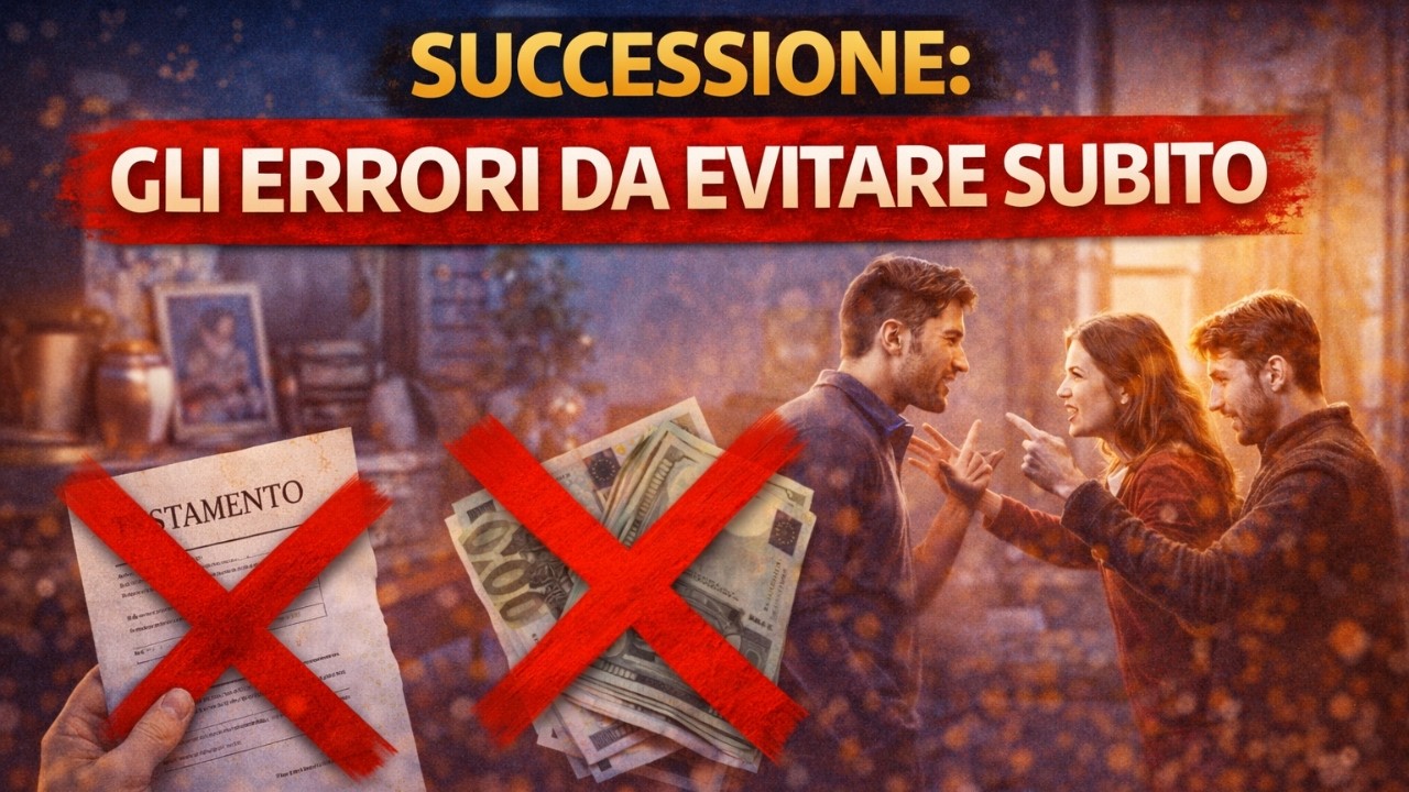 Eredità: 7 errori da NON fare subito dopo un decesso (guida pratica)