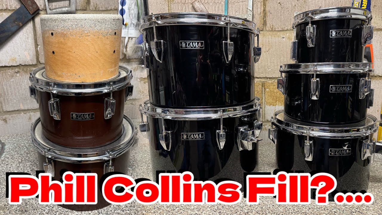 Tama Concert toms repaired and played.