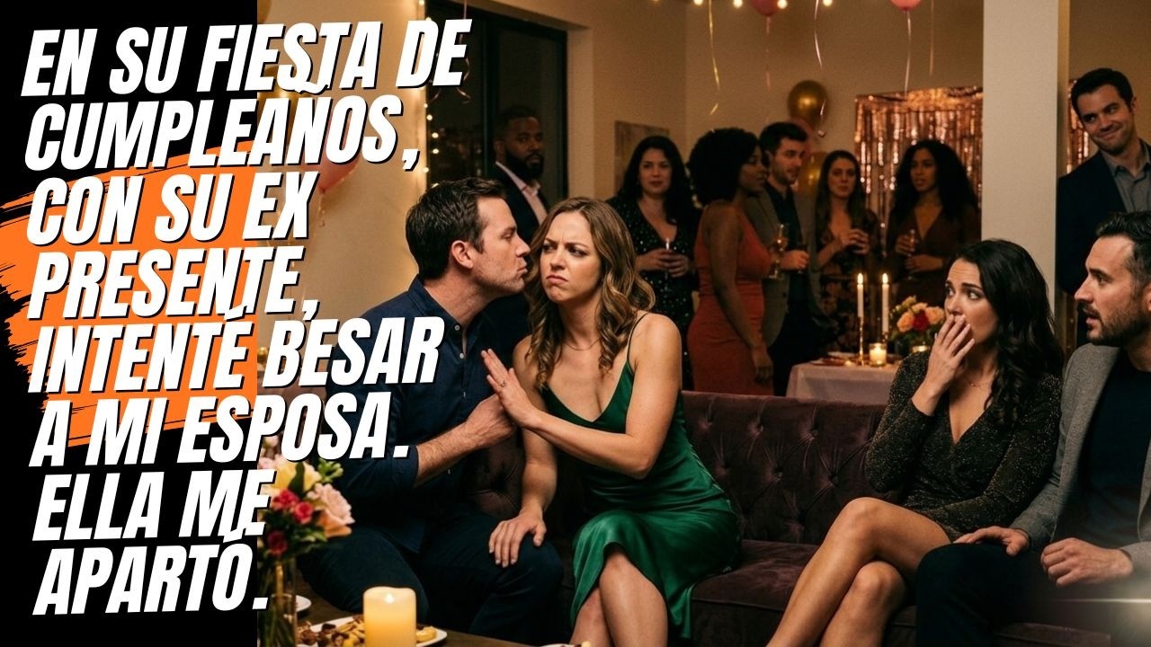 Intenté besar a mi esposa en su fiesta de cumpleaños; me humilló delante de su ex…