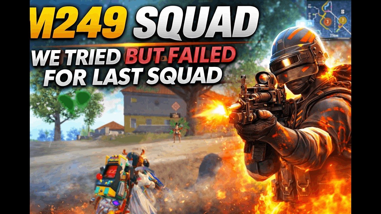 M249 Squad Rush – We Tried But Failed in Last Fight! #viral #shorts #trending #bgmi #new #shortsfeed