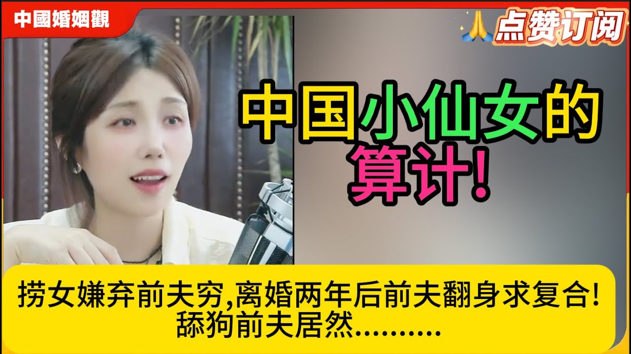 中国小仙女算计前夫!捞女嫌弃前夫穷,离婚两年后前夫翻身求复合!舔狗前夫居然..........米小律中国婚姻观