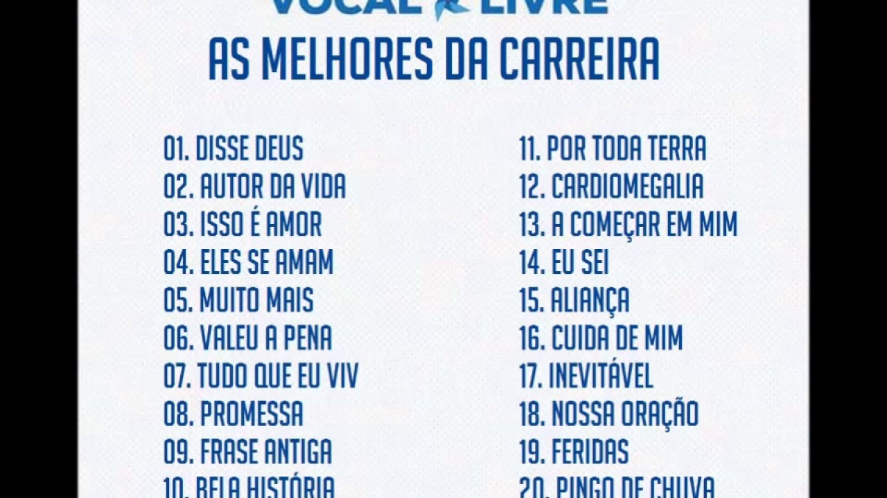 Vocal Livre - As Melhores da Carreira