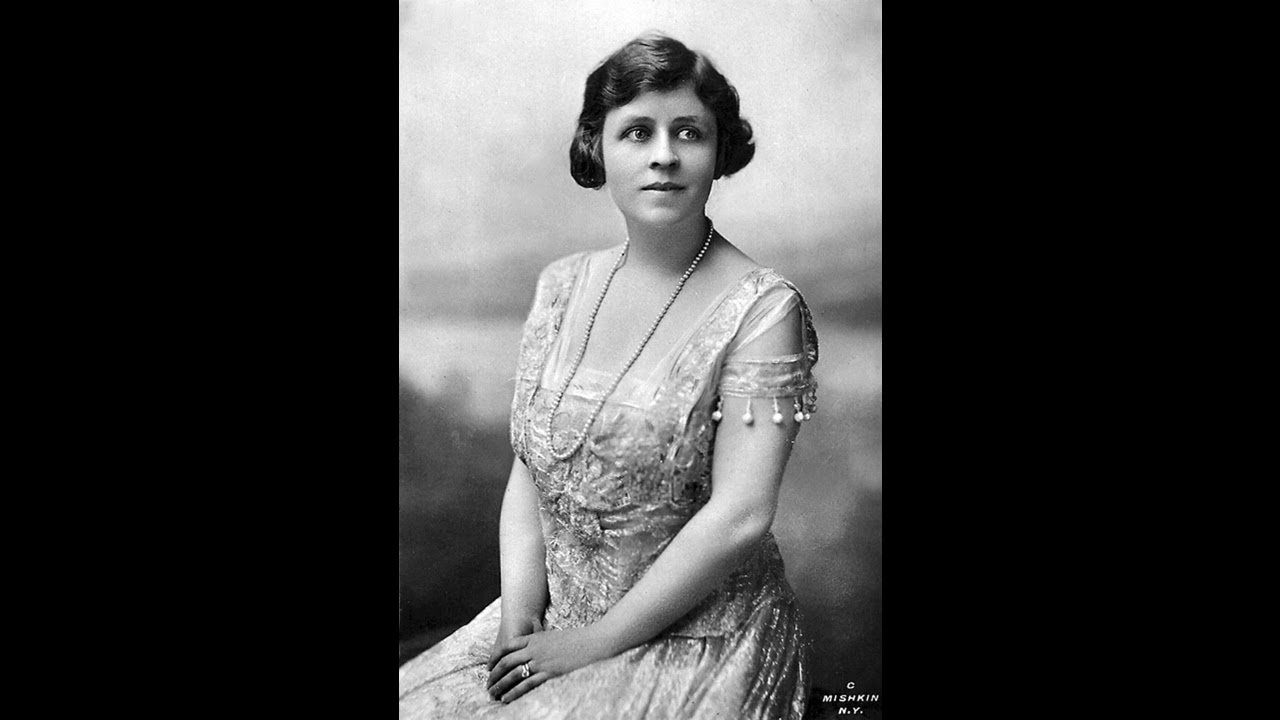 Mabel Garrison (soprano) - Je suis Titania (Polonaise) ('Mignon' - Thomas) (1916)