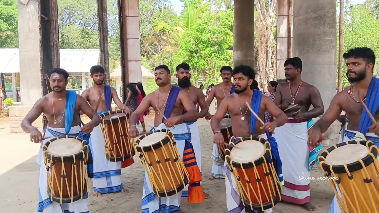 Chenda Melam at Sreekandeswaram Temple #chendamelam #ulsavam #god #kerala #vechoor 