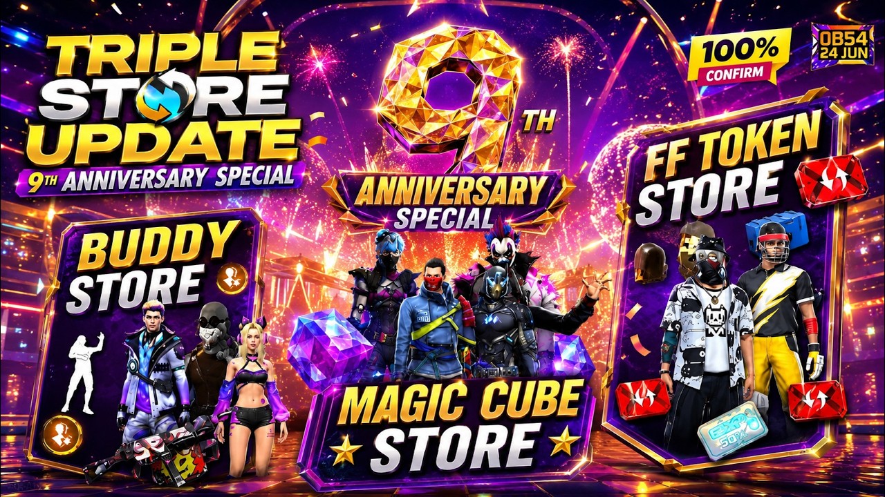 🎂 9TH ANNI 🧊 FREE MAGIC CUBE + MAGIC CUBE STORE UPDATE 🥵 OLD PEAK RETRUN ✅ FLOWER EMOTE COMING ❤️&zwj;🩹